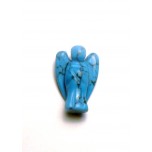 Angel Carved Fetish Bead 0.75 Inch - Howlite Turquoise